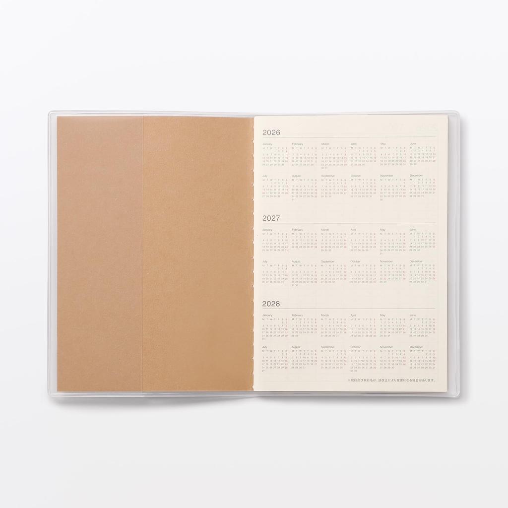 MUJI Monthly Planner Starting on March A6 76418733 Mondays, 2026, Size,