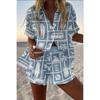 Popular Two-piece Set 1116 Summer Personality Bright Digital 1D Printing Women's Casual Suit