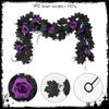 Flexible Artificial Maples Leaf Garlands Indoor Outdoors Halloween Theme Decors Easy Setups Sustainable Plastic Materials