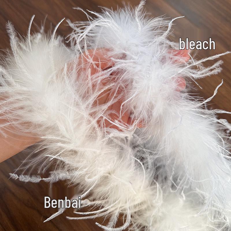 Straußenfederstreifen für Tanzkostüme und DIY-Dekoration