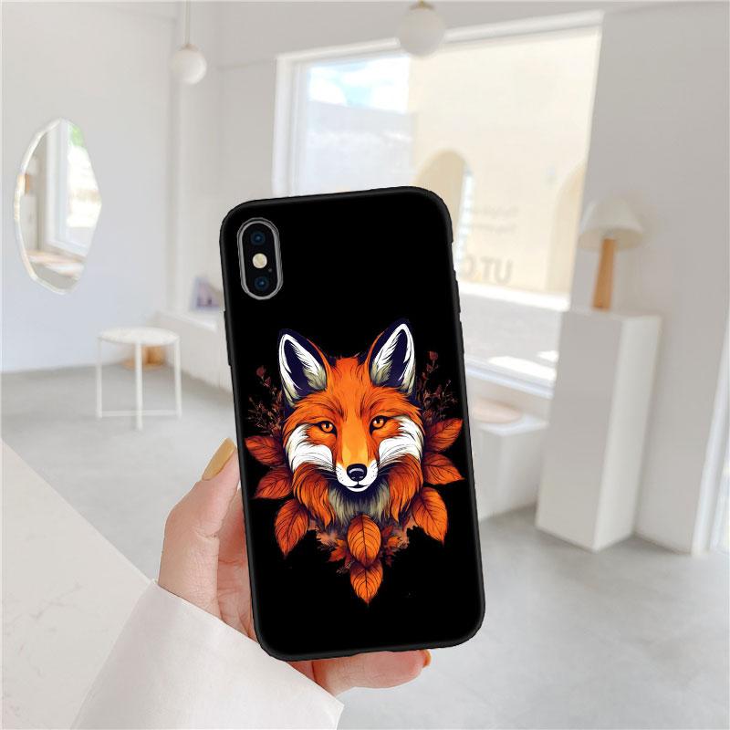 FM24 fox cute Soft Shell Phone Case for OPPO A40 A60 A80 A15 A16 A16K A12 A17 A17K A54 A54S A53 A53S A55 A56 A57 A98 F23