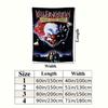 Killer Klowns aus dem Weltall Wandteppich Ästhetischer Wandbehang Bedruckte Stoffdecke Dekorative Wandteppiche für Schlafzimmer Wohnzimmer Heimdekoration