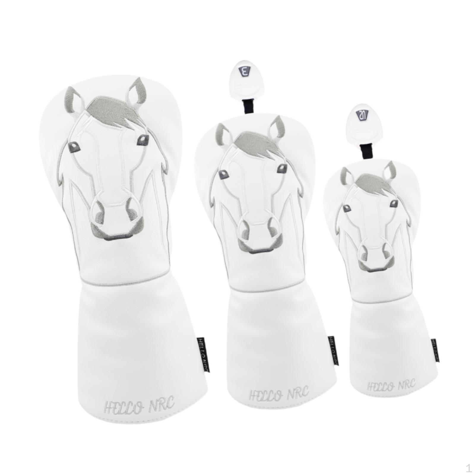 

3 комплекта деревянных чехлов для гольф-клуба белый