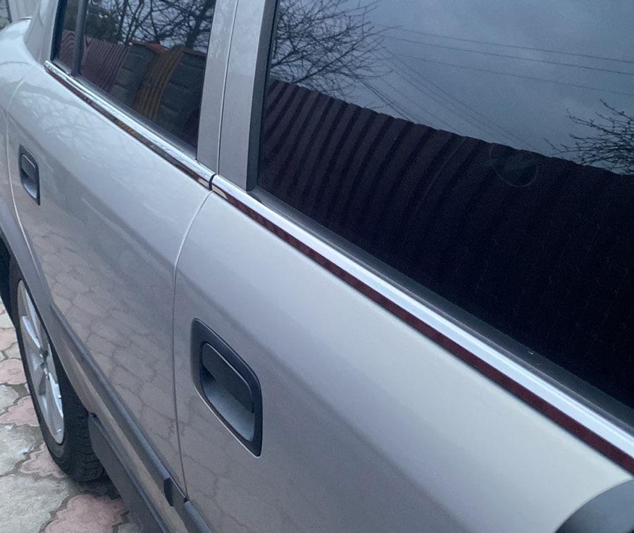 Garnitura ferestrelor (4 lucruri) OmsaLine - oțel inoxidabil italian pentru Opel Astra G clasic 1998-2012