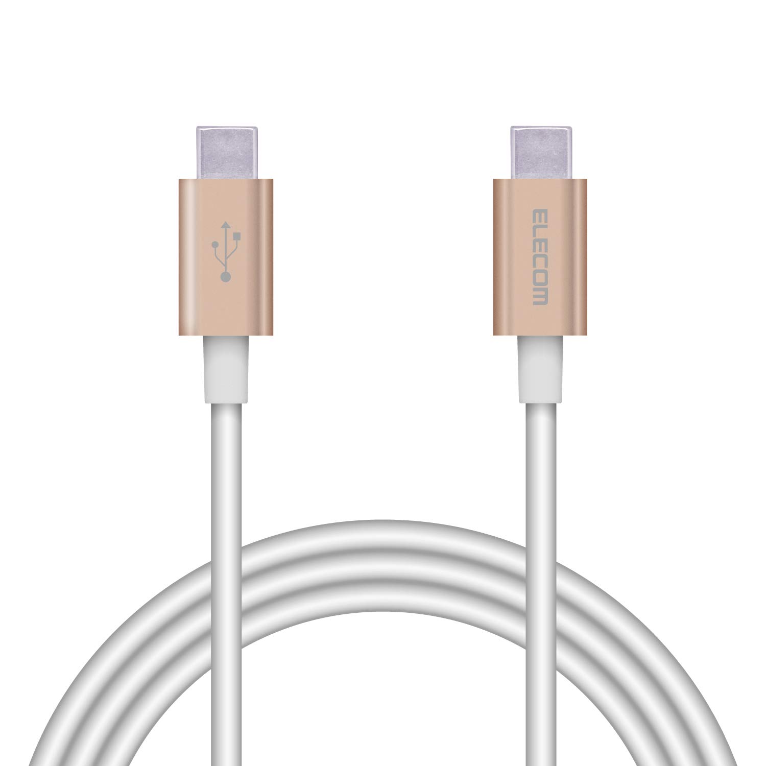 

Elecom USB-кабель, совместимый с TypeC-TypeC PowerDelivery, обеспечивает зарядку с сертификатом долговечности, подтвержденным сертификатом Gold на iPhone 16 [быстрая зарядка 3A] золотой
