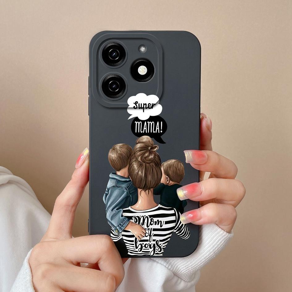 For Tecno Pova 6 Pro 5G Pop 8 Spark 20C 20 Itel A70 A18s Phone Cover Case Fashion Girls Boy High Quality Shockproof Soft Liquid Silicone Shell Housing