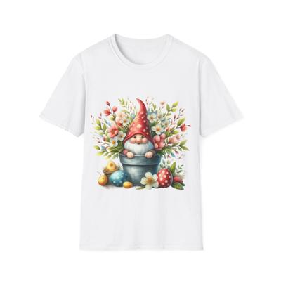 Floral Spring Gnomes Spreading Cheer Unisex Softstyle T-Shirt
