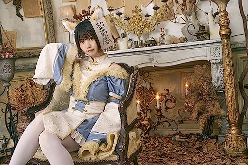 Clearstone Dusty Confi Halloween Fox Jiangshi Costume for Women, Blue