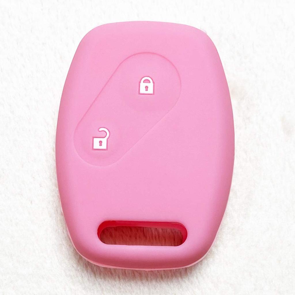[IKT] (Honda Cars) Silicone Cover for Keyless Keys 2 Buttons Light Pink/Fit/Odyssey/CR-V/Stream/Civic, Etc. Specially