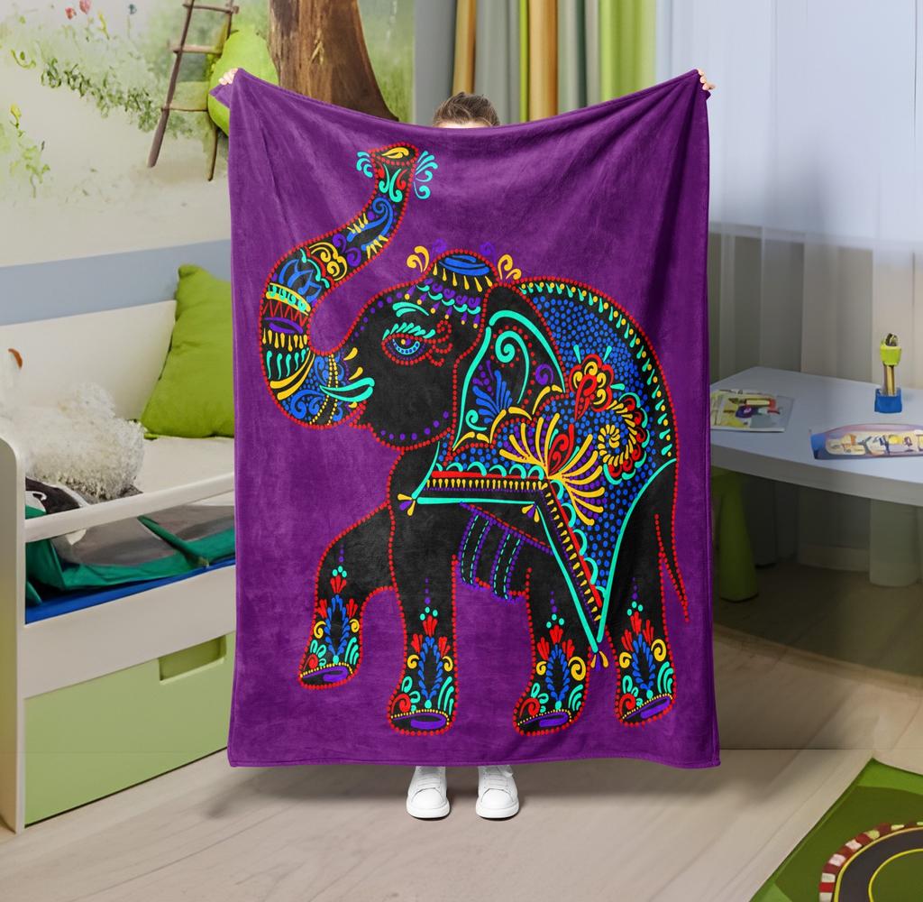 1PC Throw Fantasy Mushroom Flannel Blanket Forest Mushroom arts Bohemia style Soft thin Blankets for Home Car Camping Nap Picnic