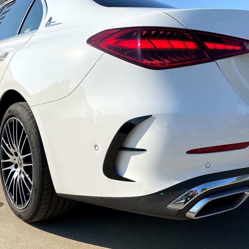 Dla Mercedes Benz W206 Sedan C200 C260 C300 2025-2025 Samochodowy Tylny Zderzak Splitter Boczny Wylot Powietrza Nóż Wiatrowy akcesoria do wnętrza samochodu