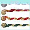 Festive European Style Velvety Christmas Ribbons In Rich Colors For Gift Wrapping