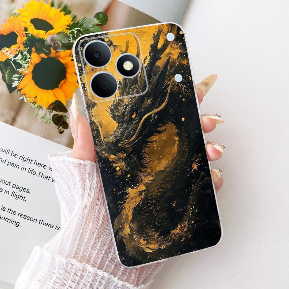For Realme Note 80 Case RMX5388 Cover Luxury Dragon Cartoon Soft Silicone Phone Cases For Realme Note80 4G 2026 Protective Shell
