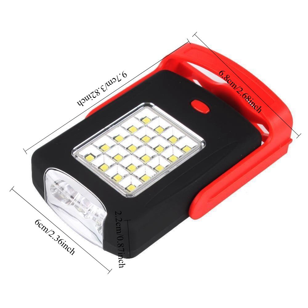 1PC LED Flashlight Work Light 360 Degree Stand Outdoor Lantern Tent Lamp with Magnetic Hook