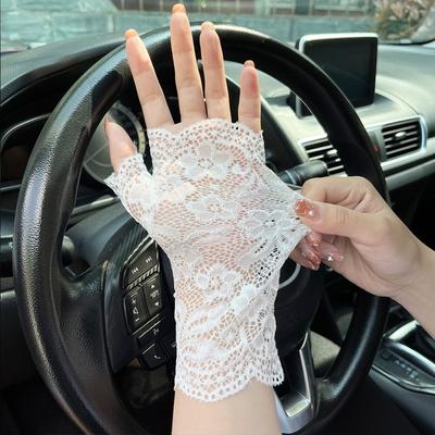 Lace Gloves Bridal Wedding Gloves Sunscreen Gloves Armguard Hot Sale Lace Gloves Cycling Driving