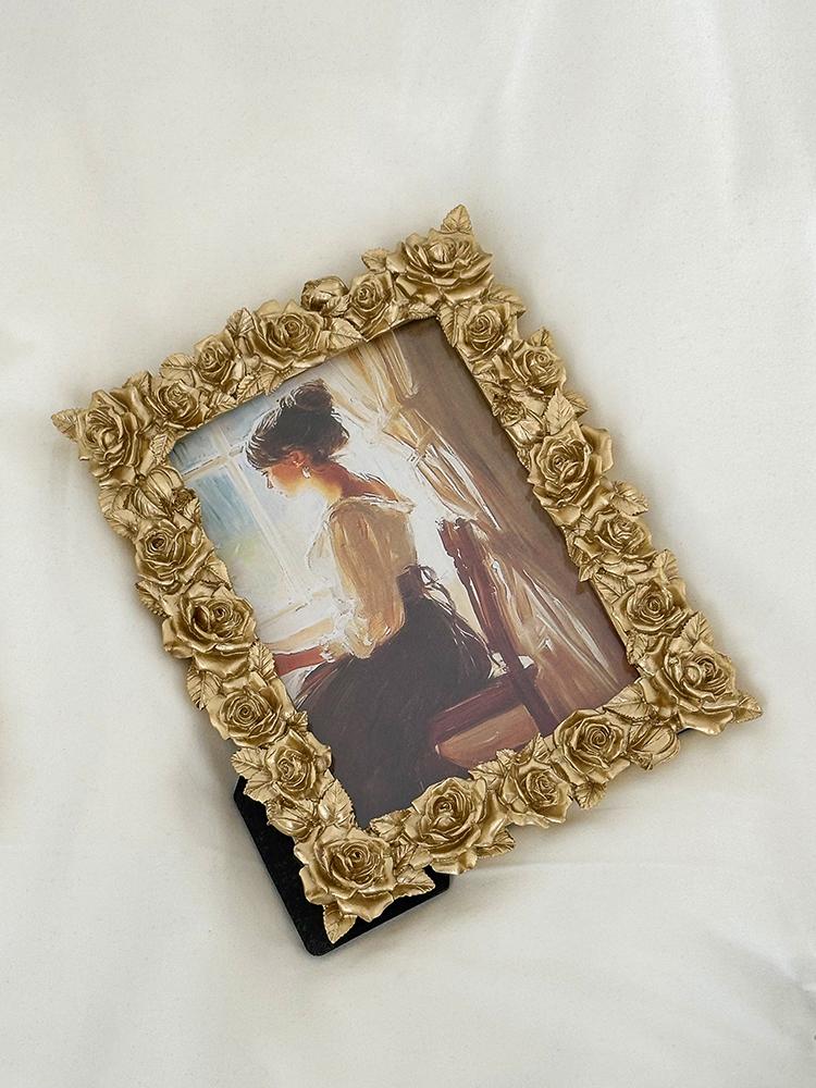 Neues Muster Vintage Rosenpalast Stil Fotorahmen Serie Schlafzimmer Wohnzimmer Schreibtischornament Hängende Dekoration Heimdekoration