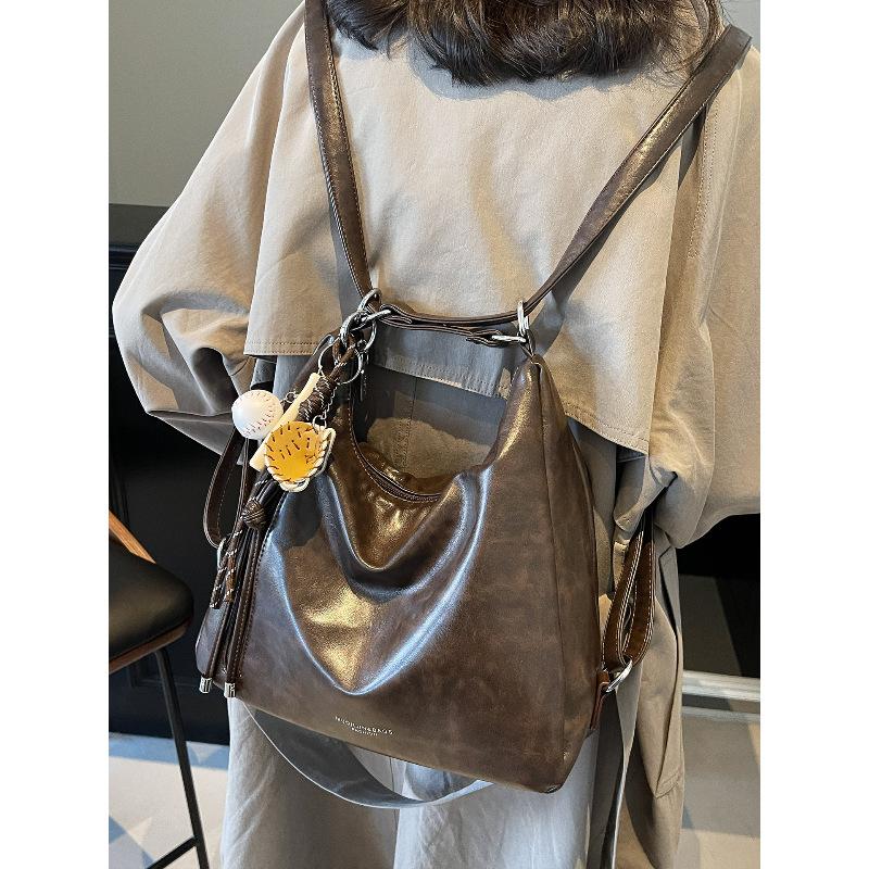 Crossbody Bag Retro Large-capacity Underarm Shoulder Commuter Women's Bag 2025 New Light Luxury Niche High-end Tote Bag