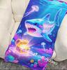 Cyberpunk Shark Treasure Beach Towel Patterned Sunscreen And Windproof Suitable For Swimming Pool Camping Travel