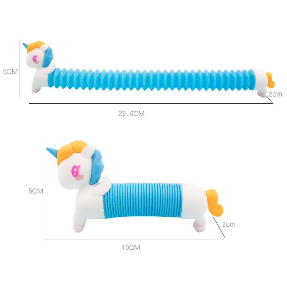 New Pop Tube Silicone Alpaca Unicorn Bubble Balls Push It Decompression Pipe Anti-stress Vent Fidget Toys for Kids Adults Gifts