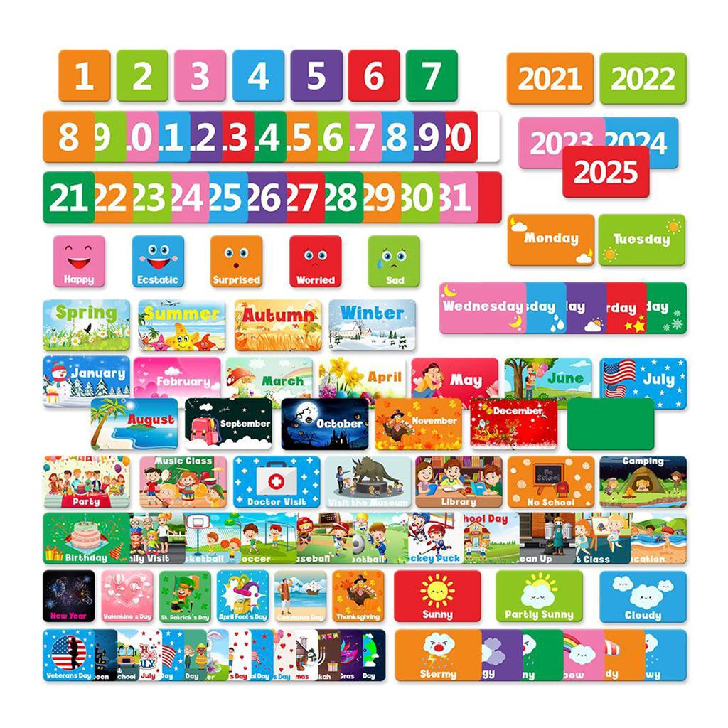 Kalender Väder Fickdiagram Klassrum Månadskalenderdiagram med 114 Kort för Klassrum Förskola Hemskola