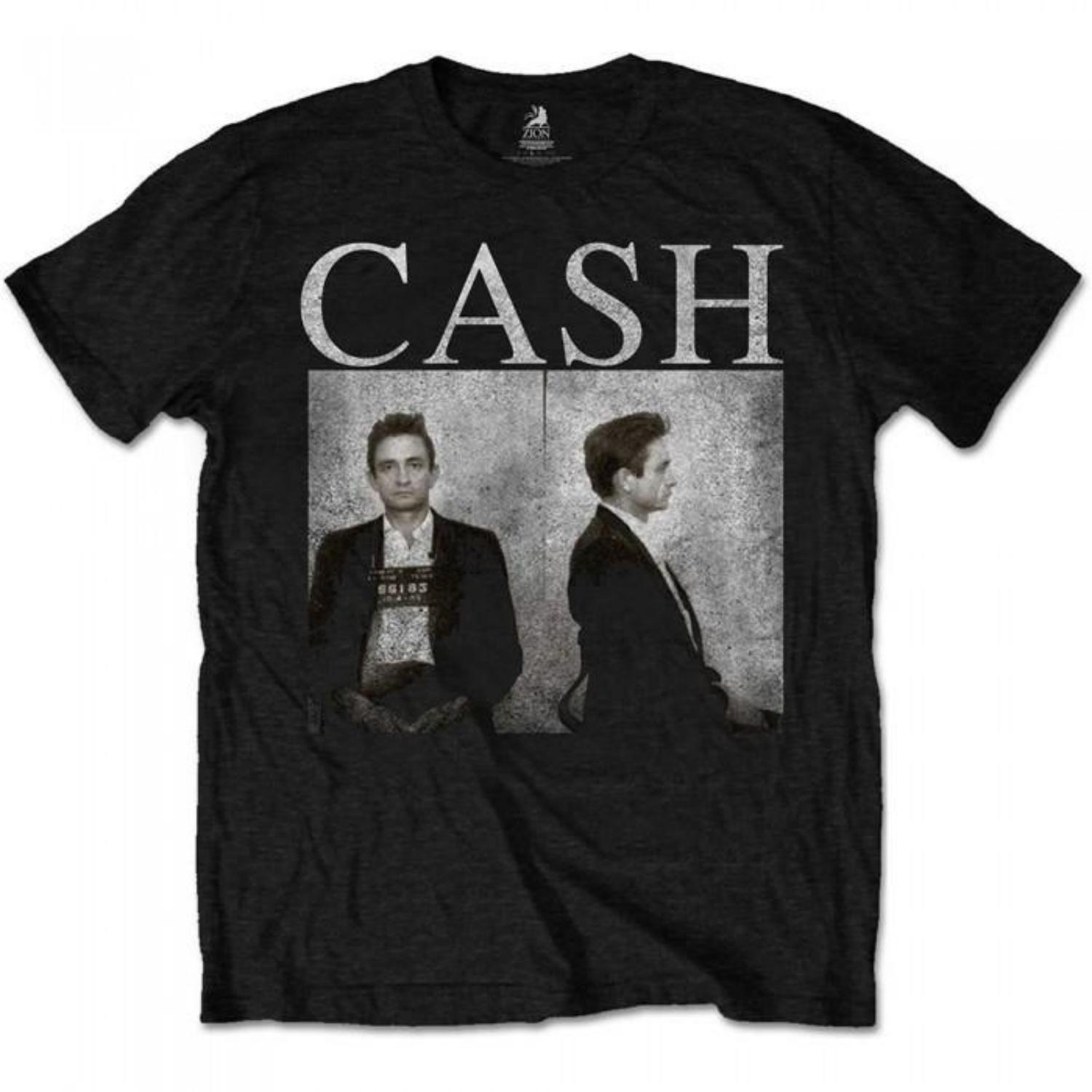 Johnny Cash Unisex Adult Mug Shot Mugshot T-Shirt S