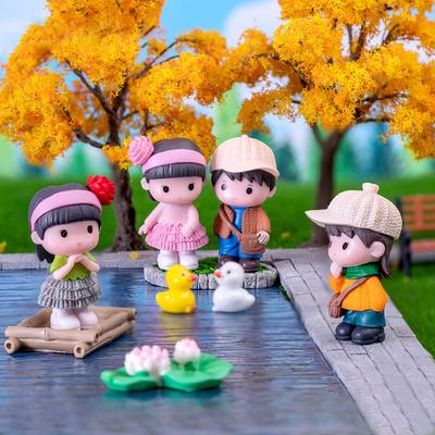 Mini-Puppenfiguren, Liebesfiguren, Paar, Miniatur-Dekor, Junge/Mädchen, Modell für Märchengarten, Heimornamente, Valentinstagsgeschenk