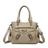 Women Casual Multiple Pockets Tote Bag Lady Large Capacity Shoulder Crossbody Bag for Womens Vintage Soft Leather Travel Bag Sac