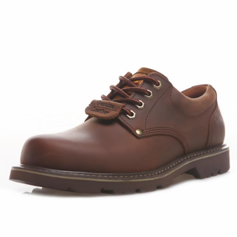 

02 Солдатские кожаные туфли с большой квадратной носочной частью, мужские стандартные повседневные на шнуровке, кожаные туфли для призывников на шнуровке, весенне-осенние низкие повседневные туфли 38