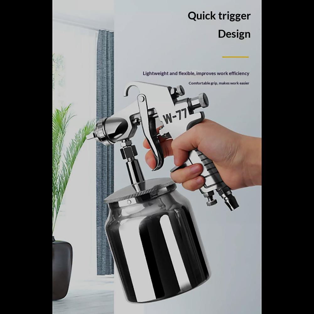 High-efficiency spray gun with fine atomization
