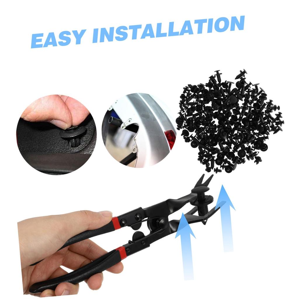 HEALEEP 190pcs Rivet Clips Wood Engine Cover Clips Bumper Buff