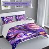 3pcs Custom Name Genshin Impact Characters Set,Includes 1 Duvet Cover and 2 Pillowcases,All-season Bedroom Decor