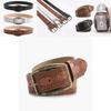 Cultural Embossed Pu Waist Belt For Women With Metal Buckle For Ethnic And Street Style