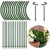 Plastic Plant Support Ring Fit for Various Plants Reusable Support Pile for Orchard Garden Potted Flower Vine Growth Support
