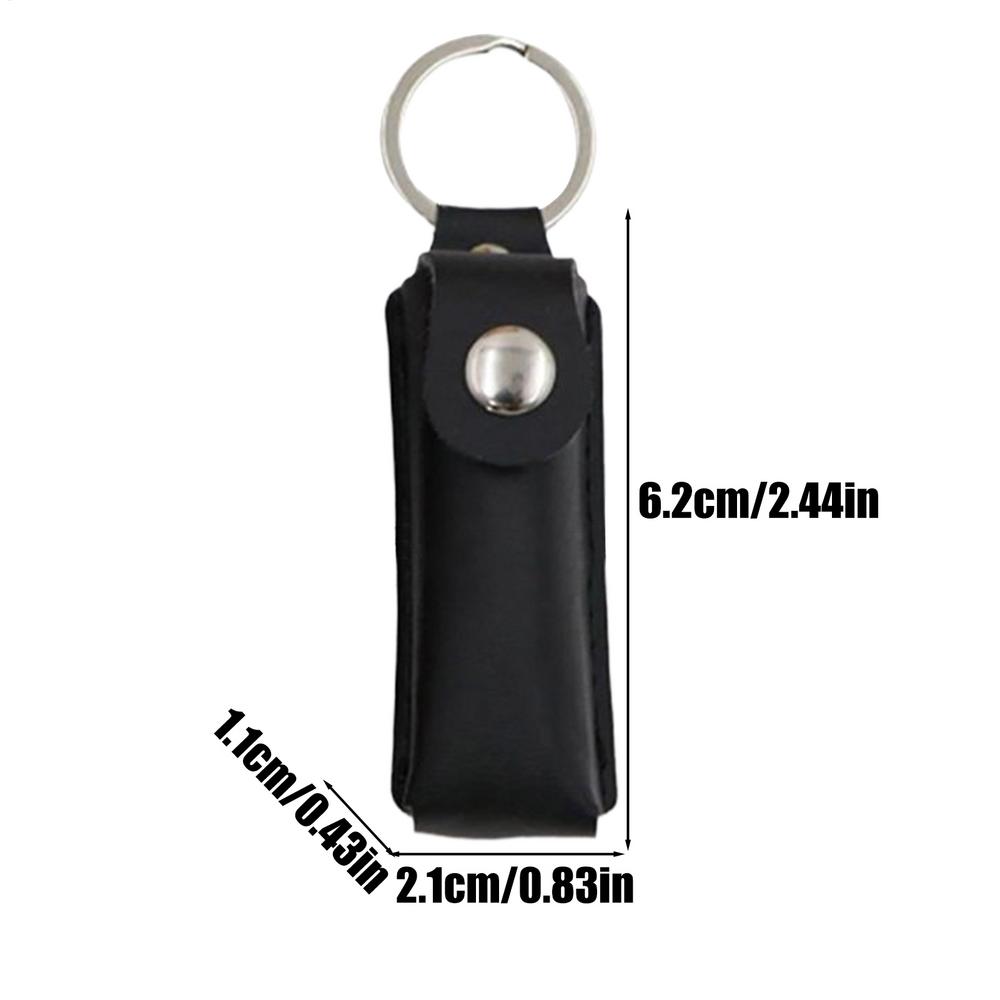 Flash Drive Case PU Leather USB Flash Drive Storage Case Small Keychain for Teacher Photographers Office Backup Birthday Access