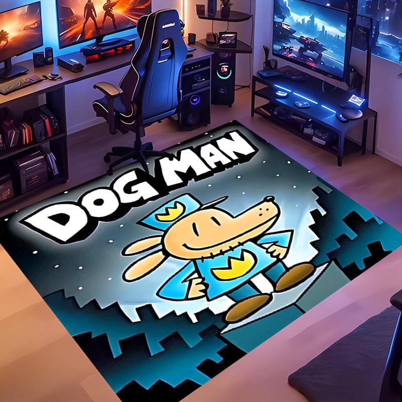 1pc Dog Man Entrance Mat, Non-Slip Mat Area Rug,Room Decor, Outdoor Decor, Kitchen Rug,Doormat - Machine Washable, Easy To Clean