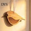 Layered Wood Bird Design 3 Pcs Wooden Ornaments Rustic Boho Wall Hanging Decor Window with Rope for Farmhouse Indoor Home Tree Palm-sized Ornament