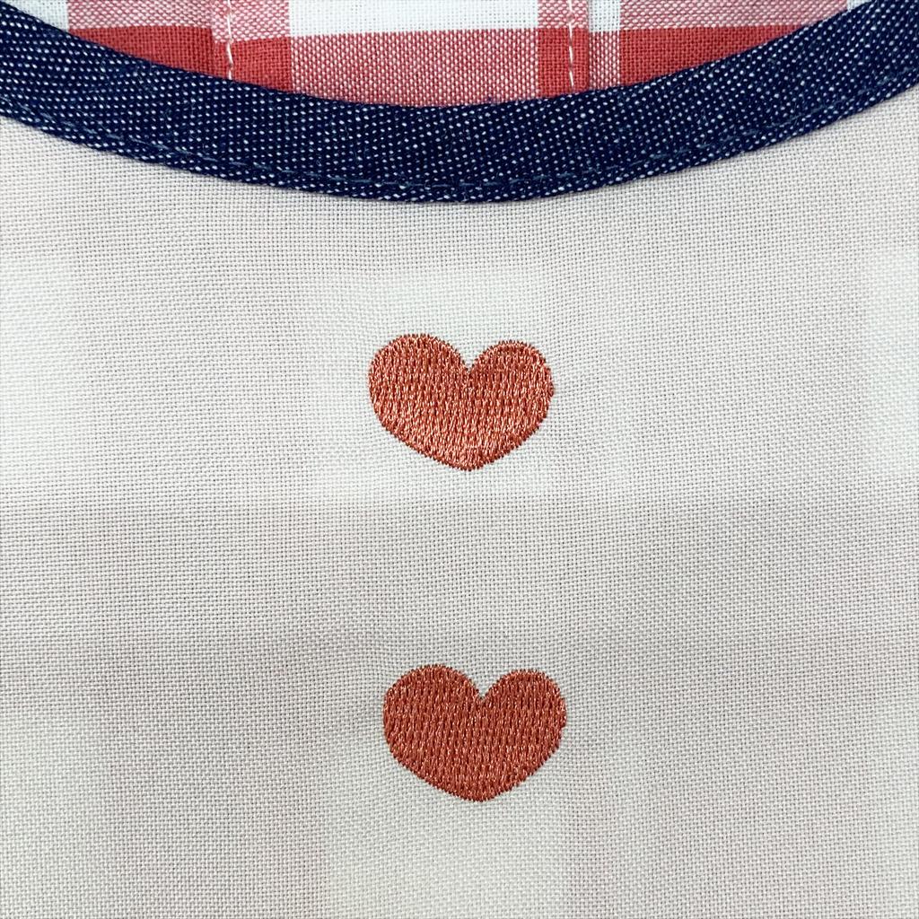 Momo and x Side Check [Atelier Momo] [Monchhichi] [Sanrio] Apron, Opening, Beige, Pattern, Women's, M-L, MA43997-51