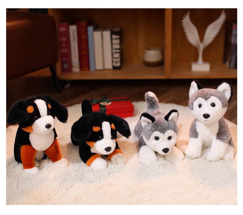 Cute German Shepherd, Golden Retriever, Husky, Bernese Mountain Dog, Beagle Plush Toy - Perfect Birthday Gift