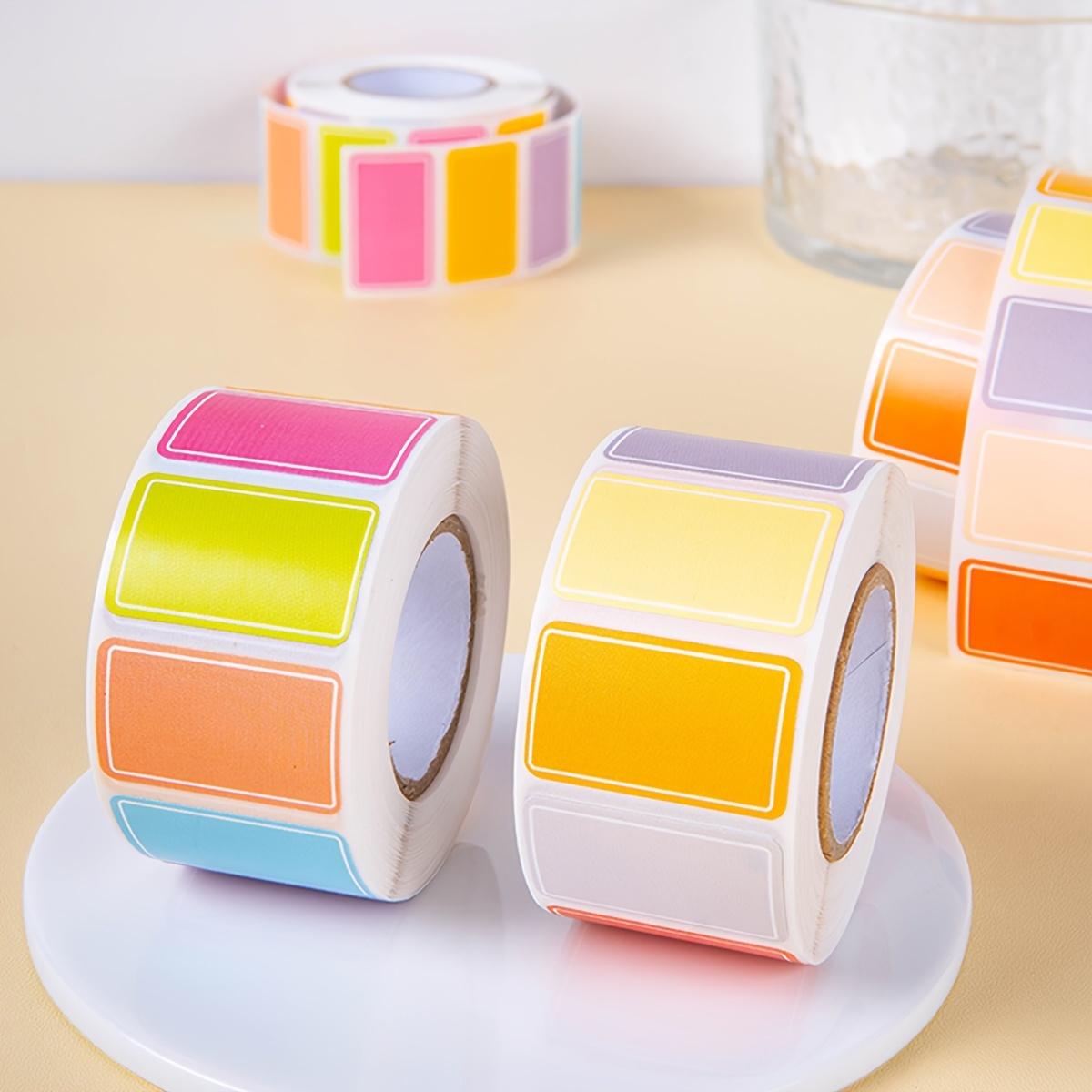 

A Roll of 1000 Waterproof Colored Index Label Stickers, Suitable for Various Labeling Needs, for Organizing and Marking Office