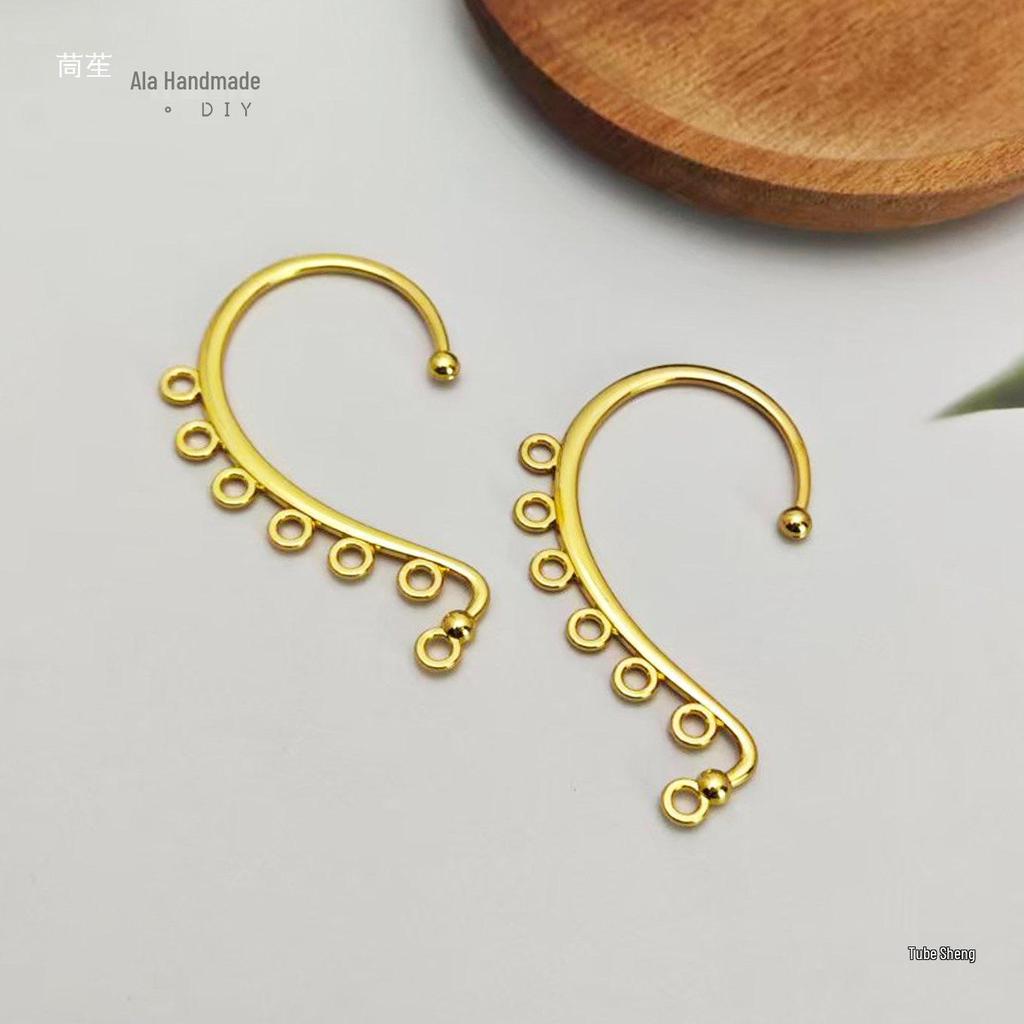 Handmade Ancient-Style Alloy Hairpin & Double Hole Ear Hook Earrings