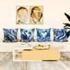 Exquisite Blue Swans Adorned with Jewels Pillowcases for Luxurious Comfort Sofa cushion cover home room decoration