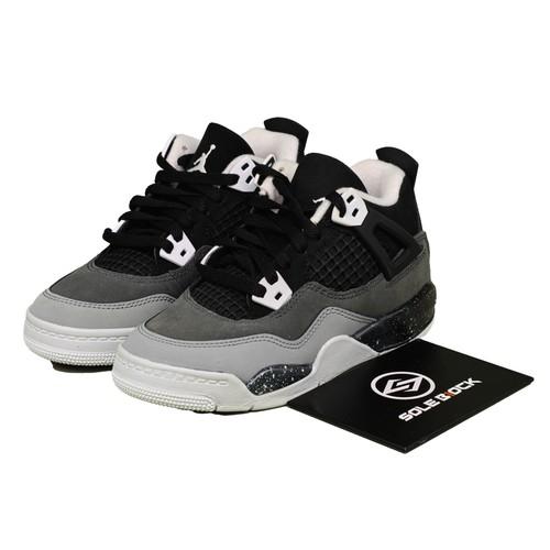 

Air Jordan 4 Retro Fear Black White (PS) FV4537-002 Size 11C-3Y EU 35 белый