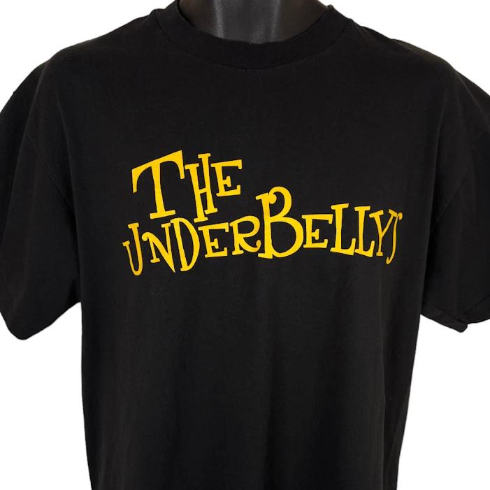 

Vintage The Underbellys 100% Cotton T-shirt Mens Tees Top Mens Size Large Black 1997 Cornfed & Inbred Tour M