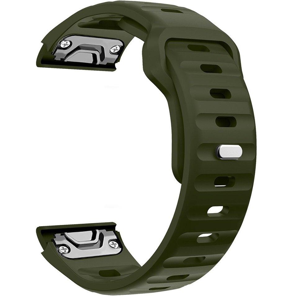 QuickFit Silicone Strap for Garmin Fenix 26mm, Green