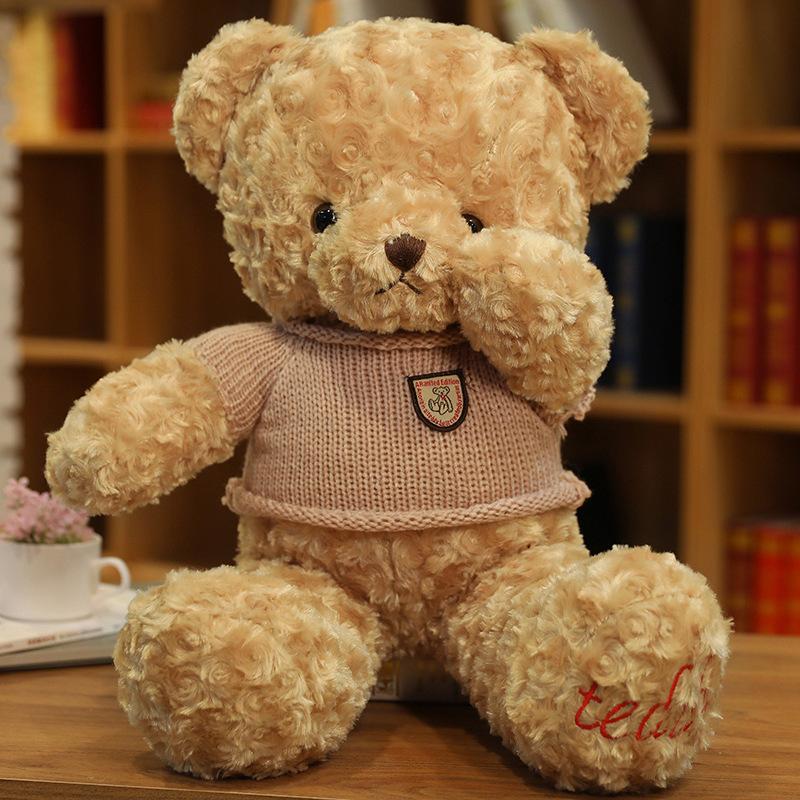 Clothes Teddy Bear Doll Plush Teddy Bear Sweater Hug Bear Doll Girl Soothing Ragdoll