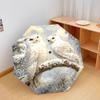 1 PC Automatic Folding Umbrella - Winter Snowy Owls Pattern, Portable & Foldable Design with 8 Ribs, Christmas Birthday Gifts