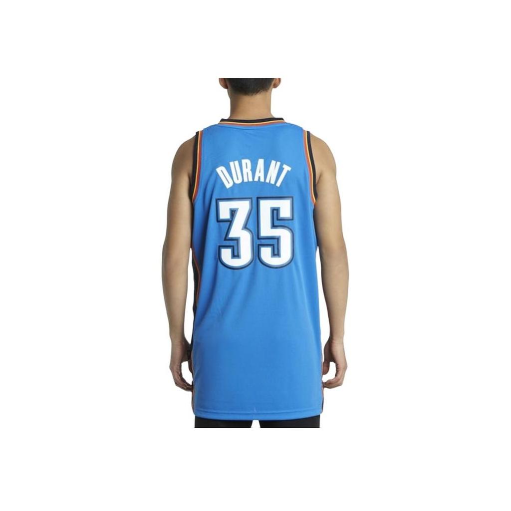 Adidas X NBA Collaboration Durant Thunder Team Logo Letter Number Print Outdoor Casual Sports Pullover Basketball Jersey Men Jersey 7912A-3CB-K91104
