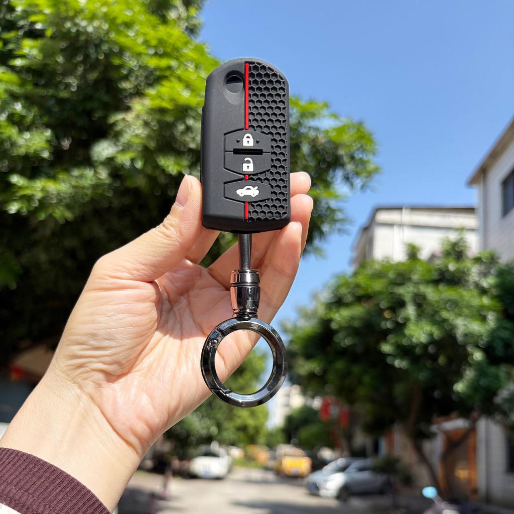 Keychain Key Case For Mazda 3 Bk 3 Bl 6 Gg M3 M5 M6 Cx-5 Cx7 Cx9 Rx8 Demio 2 3 5 6 Mx5 Mpv Silicone Keyboard Cover Fob Key Case