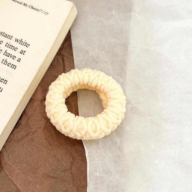 10pcs Thickened Hair Band  Coffee-colored Hair Tie  Cream-tied Ponytail Rubber Band  Simple and Elegant for WomenElasticity Durable  High-end Feel