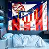 Nástěnná tapiserie s potiskem Atlética Madrid, Lehká závěsná dekorace na zeď, do ložnice, koleje, obývacího pokoje, domácí umělecká dekorace - Dárek k narozeninám, Vánocům pro přátele